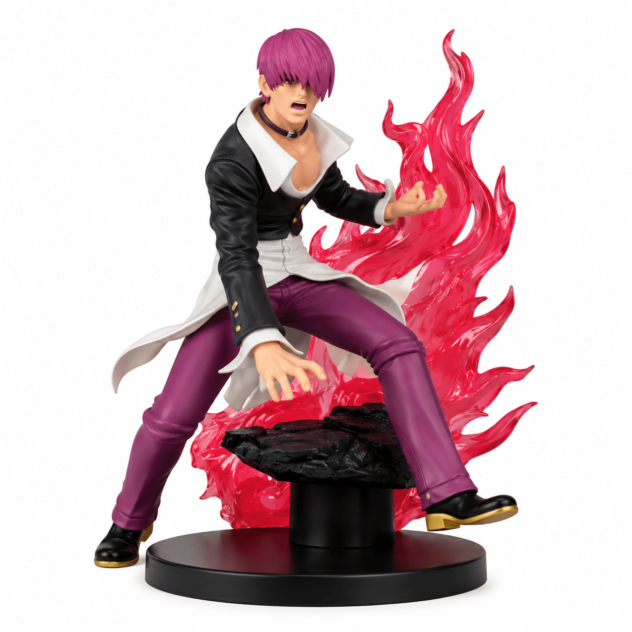 Toyoos King of Fighters Action Figure Statue | Anime Collectible Figure with Base | 20.5cm Premium PVC Model for Kids & Collectors