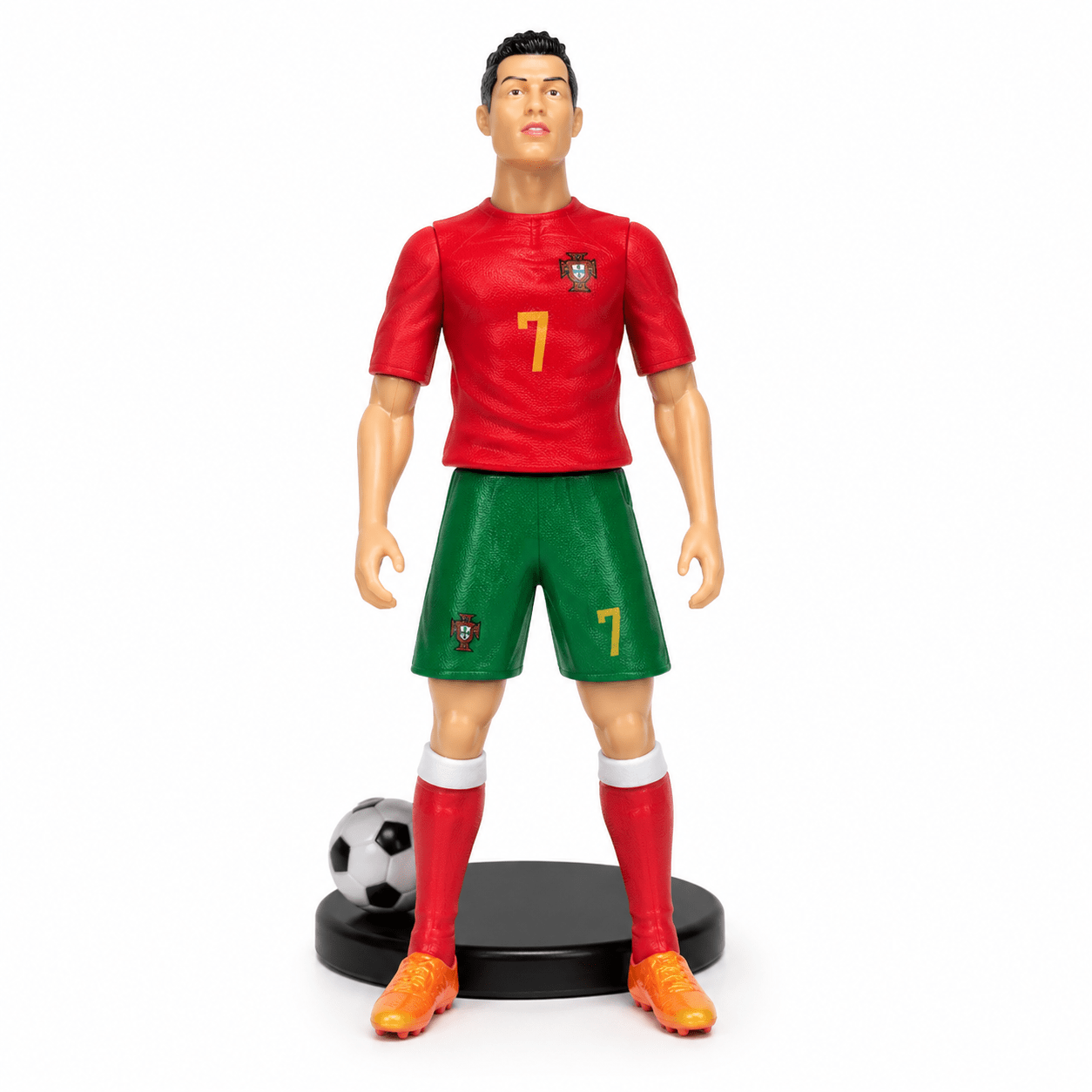 Toyoos Football Player Action Figure Toy for Kids | 28cm Soccer Player Doll with Ball | Sports Toy for Boys 3+ Years