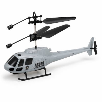 TOYOOS Military Helicopter Toy with Twin Rotor & LED Lights | USB Rechargeable Flying Helicopter Toy for Kids (4+ Years)