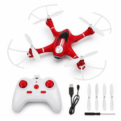 TOYOOS RC Drone Quadcopter with 2.4GHz Remote Control | 360° Flip, LED Lights, One Key Return & 6-Axis Gyro Drone for Kids & Beginners