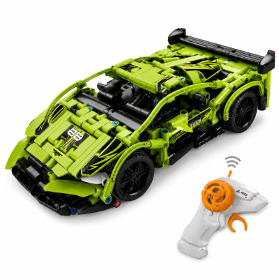 TOYOOS RC Block Sports Car Building Toy 390 PCS | 2.4GHz Remote Control Racing Car Model Kit for Kids
