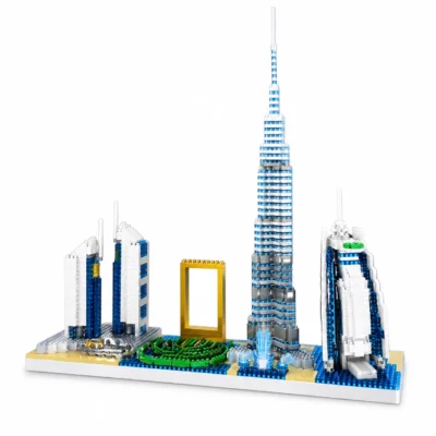 TOYOOS Dubai Skyline Building Blocks Set  | Burj Khalifa Model Architecture Kit for Kids & Adults