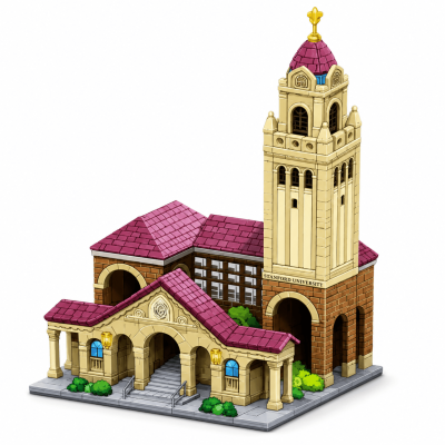 Toyoos Stanford University Building Blocks Set 2246+ PCS | DIY Architecture Model Kit for Kids & Adults | Educational Construction Toy with Detailed Design & Base