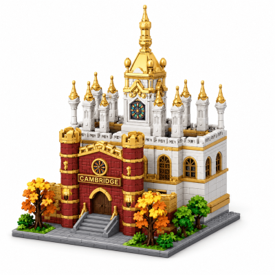 Toyoos Cambridge University Building Blocks Set 2182+ PCS | Architecture Model Kit for Kids & Adults | Educational DIY Construction Toy with Base Plate & Accessories