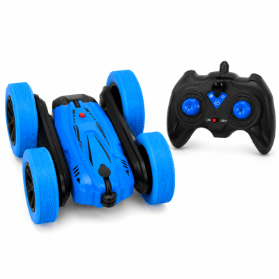 Toyoos RC Stunt Car 360° Rotating Remote Control Car with Spray & LED Lights | 2.4GHz Wireless Double Sided Rolling Toy Car for Kids | Rechargeable Battery | Ages 4+