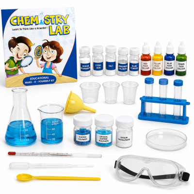 Toyoos Chemistry Lab Science Experiment Kit for Kids | 100+ STEM Chemistry Experiments | Educational Learning Science Set with Lab Equipment | Age 8+