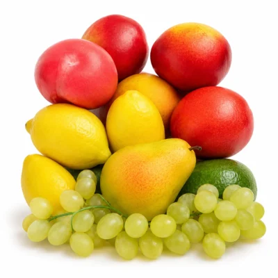 Toyoos Pretend Play Artificial Fruit Set for Kids | Realistic Plastic Fruits Toy Collection with Storage Box | Educational Food Toys for Learning, Kitchen Play & Role Play | Montessori Toy for Boys & Girls