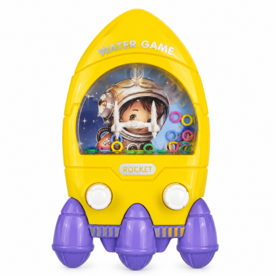 Toyoos Rocket Water Ring Toss Game | Handheld Water Game for Kids | No Battery Educational Fidget Toy | Travel & Pocket Arcade Game