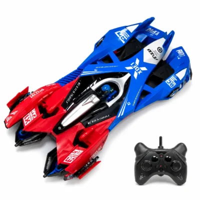 Toyoos E1 Racing RC Car for Kids | 2.4GHz Remote Control Formula Racing Car with 360° Spin, LED Lights, Spray Mist, Music & Rechargeable Battery