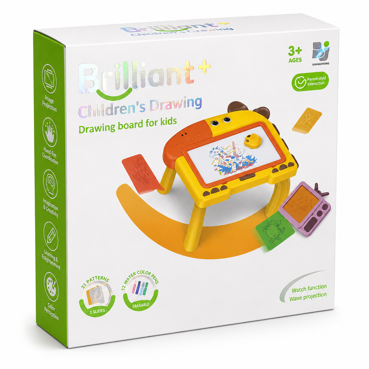 Brilliant+ Kids Drawing Board Projector | Learning Toy for Kids 3+