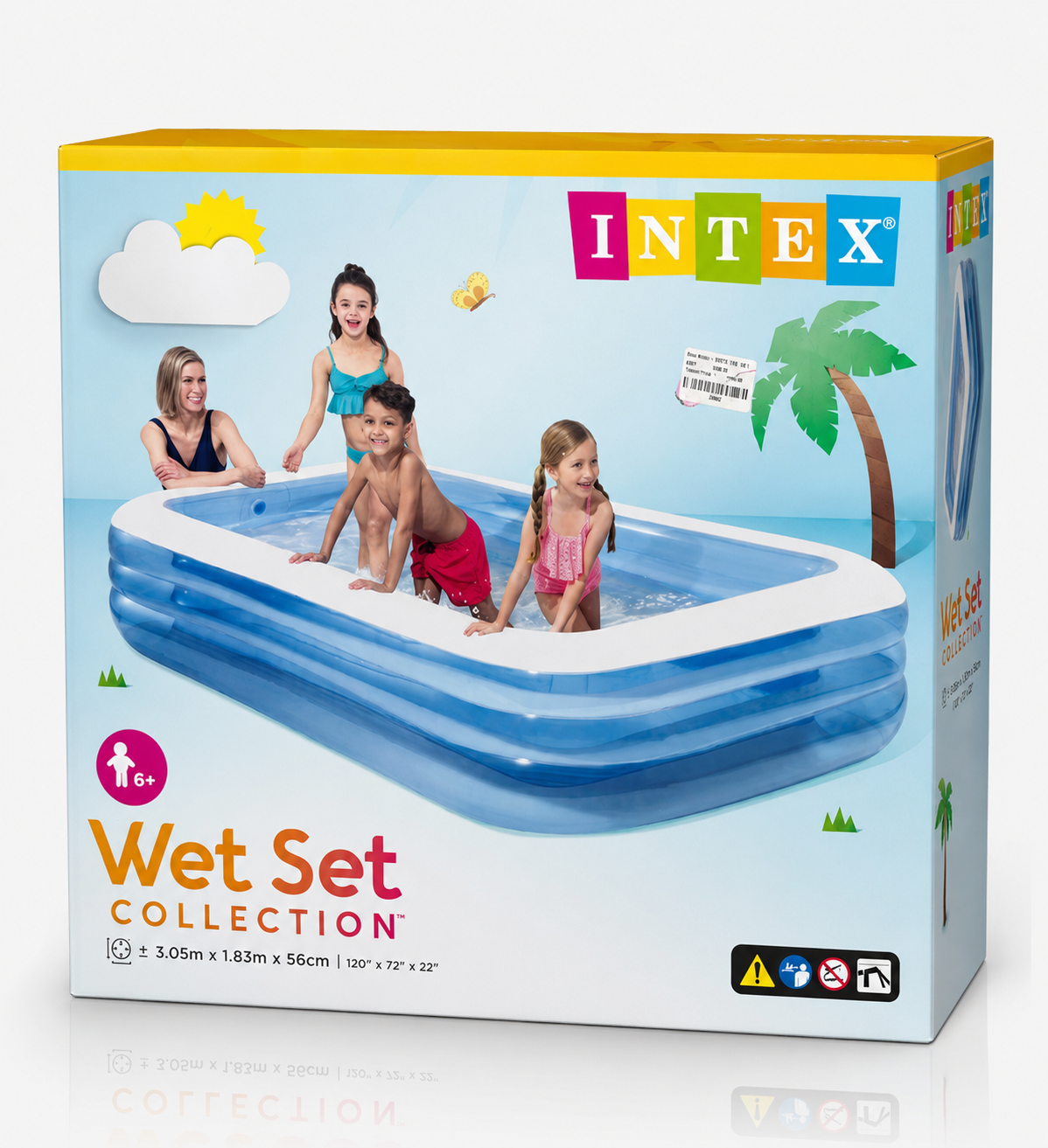 Toyoos Inflatable Family Swimming Pool for Kids & Adults | Large PVC Pool 3.05m