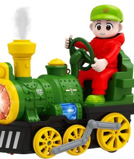 Toyoos Electric Spray Train Toy for Kids with Lights, Music & Smoke Effect | Battery Operated Train | 3+ Years