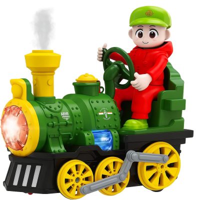 Toyoos Electric Spray Train Toy for Kids with Lights, Music & Smoke Effect | Battery Operated Train | 3+ Years