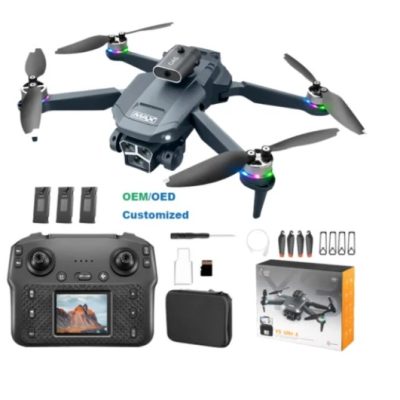 TOYOOS Y3 Ultra Foldable Camera Drone with Dual Camera & 2.4GHz Remote | LED Lights, Stable Hover & Rechargeable Battery | HD FPV Drone for Kids & Beginners