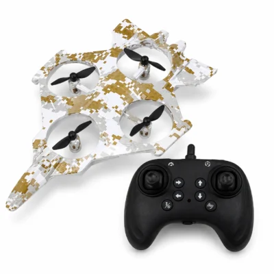 TOYOOS RC Fighter Jet Drone for Kids | 2.4GHz Remote Control Flying Drone | 360° Flip | Headless Mode | Durable Indoor & Outdoor Quadcopter Toy | Rechargeable Drone