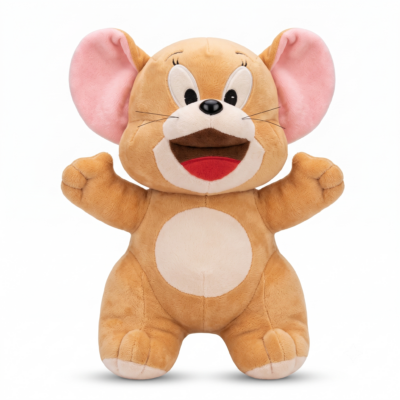 Toyoos Jerry Mouse Plush Soft Toy for Kids | Ultra Soft Stuffed Animal Teddy | Premium PP Cotton Filling | Cute Cartoon Plush Doll | Birthday Gift for Boys & Girls (23 cm)