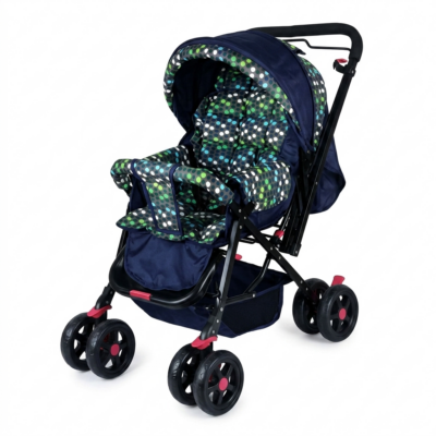 TOYOOS Premium Baby Stroller & Pram with Reversible Handle, 5-Point Safety Harness, Adjustable Canopy & Storage Basket | Foldable Lightweight Pushchair for Newborn to 3 Years