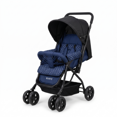 Toyoos Premium Baby Stroller for Kids | Lightweight Foldable Pushchair with 5-Point Safety Harness, Adjustable Canopy, Storage Basket & Smooth Swivel Wheels | Baby Pram for 6-36 Months