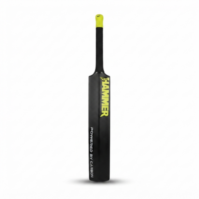 Toyoos Hammer Plastic Cricket Bat for Kids | Carbon Reinforced Lightweight Cricket Bat with Anti-Slip Grip | Tennis Ball Cricket Bat for Practice, Backyard & Outdoor Play (84 cm)
