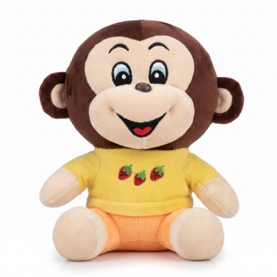 Toyoos Cute Monkey Plush Soft Toy for Kids | Ultra Soft Stuffed Animal Teddy | Huggable PP Cotton Filled Doll | Birthday Gift for Boys & Girls | Baby Safe Plush Toy