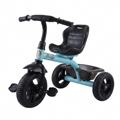 TOYOOS Kids Pedal Tricycle with Rear Storage Basket, Ergonomic Seat & Anti-Skid Wheels | Sturdy Ride-On Trike for Boys & Girls (2–5 Years)
