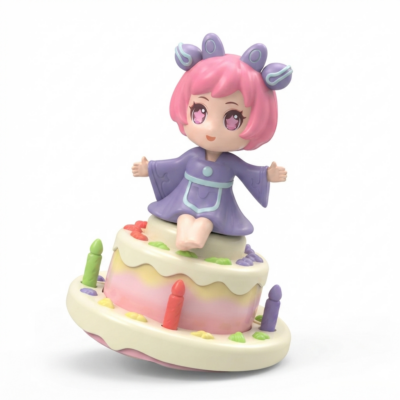 TOYOOS Dancing Princess Cake Toy with LED Lights, Music & Rotating Action | Battery Operated Automatic Musical Toy for Kids Girls 3+ Years
