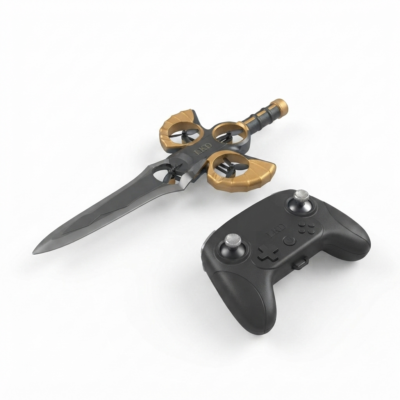 Toyoos RC Flying Sword Drone for Kids | 2.4GHz Remote Control Quadcopter | Rechargeable Hand Launch Drone with 4 Propellers | Indoor & Outdoor Flying Toy | Boys & Girls 6+ Years