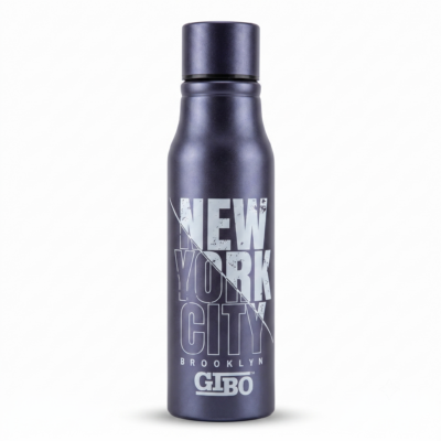 Toyoos 750ml Stainless Steel Vacuum Insulated Water Bottle | Double Wall Leakproof Hot & Cold Flask | BPA Free Reusable Sports Bottle for Office, Gym, Travel & School | New York City Design