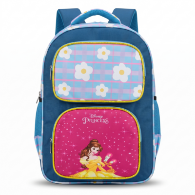 Toyoos Princess School Backpack for Girls | Lightweight Kids School Bag with Multiple Compartments, Water Bottle Pocket & Padded Shoulder Straps | Ideal for Nursery, Preschool & Primary School
