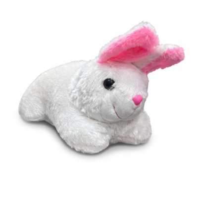 Toyoos Cute Rabbit Plush Soft Toy for Kids | Ultra Soft Stuffed Bunny Teddy | Premium Cuddly Animal Toy for Babies, Girls & Boys | Birthday Gift | White & Pink
