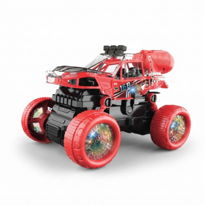 360° Stunt Off-Road Toy Car with LED Lights & Music | Bump and Go Rotating Action Car for Kids | Automatic Climbing Vehicle Toy for Boys & Girls