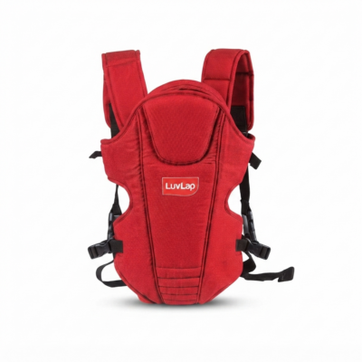 TOYOOS 4-in-1 Ergonomic Baby Carrier with Hip Seat, Adjustable Waist Belt, Padded Shoulder Straps, Front & Back Carry Position for Infants and Toddlers (Red)
