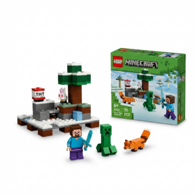TOYOOS Minecraft Style Building Block Set for Kids | 79 Pieces Creative Construction Toy with Adventure Figures | STEM Educational Building Kit | Boys & Girls Age 6+