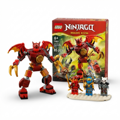 TOYOOS Dragon Mech Building Block Set for Kids | 85 Pieces Action Figure Construction Toy | Poseable Robot with Minifigures | Creative STEM Building Kit for Boys & Girls Age 6+