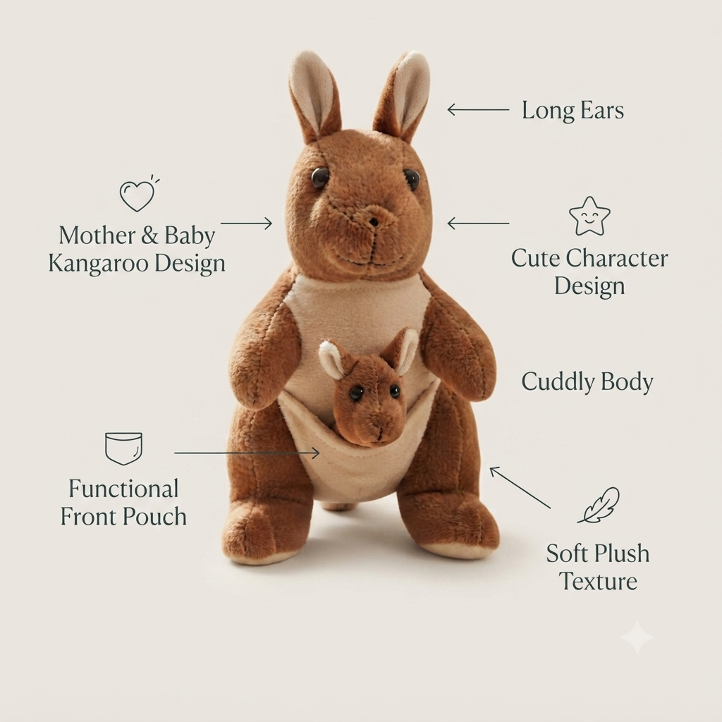 Kangaroo Plush Toy (2)