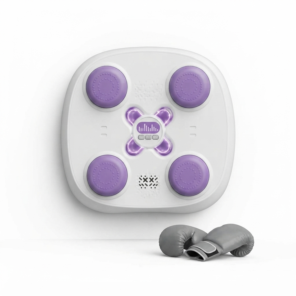 Musical Boxing Target with Bluetooth Music & LED Lights for Reflex Training