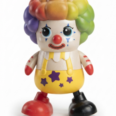Electric Dancing Clown Toy with LED Lights & Music | Automatic Moving Clown Toy for Kids | Interactive Battery Operated Musical Toy for Boys & Girls