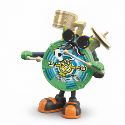 360° Rotating Musical Drum Toy with LED Lights & Sound Effects for Kids | Dancing Drum Robot Toy | Educational Interactive Toy for Boys & Girls