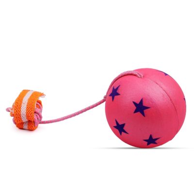 Rebound Ball with Elastic String & Adjustable Wrist Band – Pack of 2, Throw Catch & Bounce Ball Toy for Kids 3+ Years