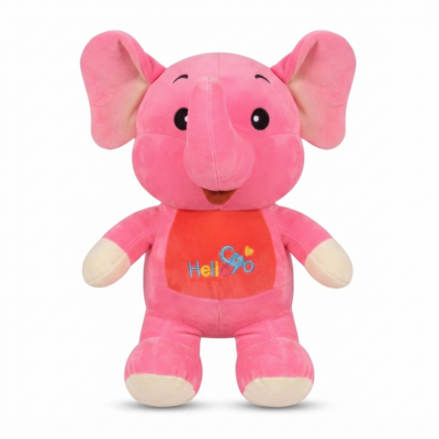 Pink Elephant Soft Plush Toy for Kids | Cute Cuddly Stuffed Elephant