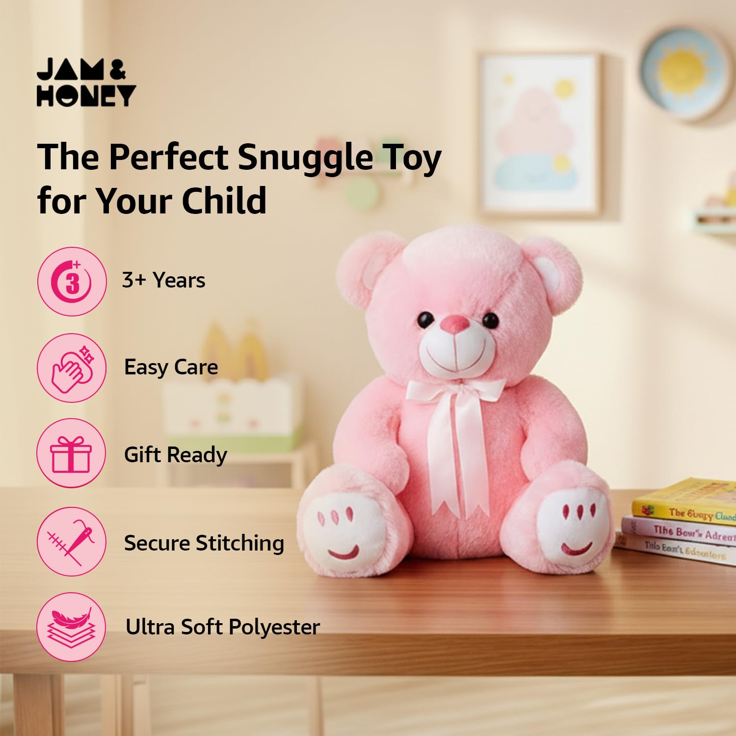 Pink Teddy Bear (5)