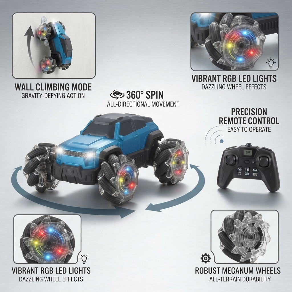 RC Wall Climbing Stunt Car (1)