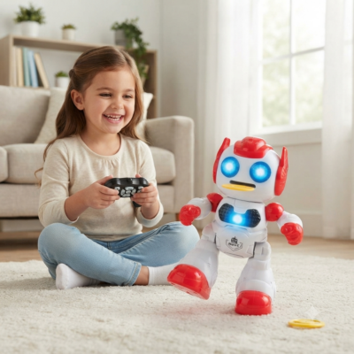 Remote Control Dancing Robot Toy for Kids with LED Lights, Music, Singing & Interactive Walking Action | Smart Electronic Robot Gift for Boys & Girls Age 3+