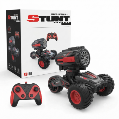 Remote Control Stunt Car 360° Rotating RC Car for Kids, 2.4GHz Off-Road Monster Truck with Big Tires, High-Speed Drift & Flip Toy for Boys and Girls