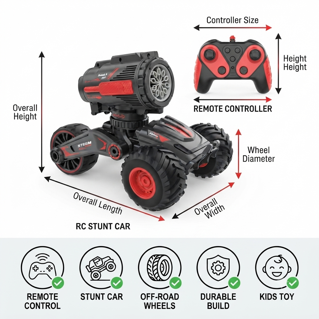 Remote Control Stunt Car (2)