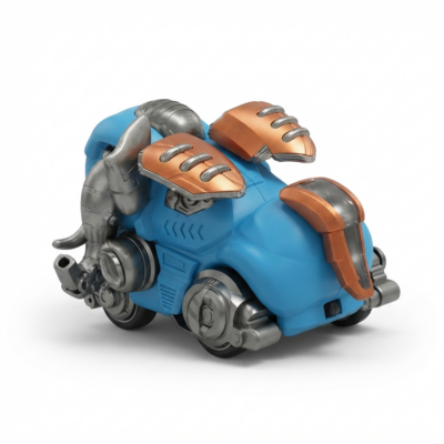Mecha Elephant Robot Toy with LED Lights, Music & 360° Rotating Action | Automatic Obstacle Avoidance | Battery Operated Interactive STEM Learning Toy for Kids Boys & Girls