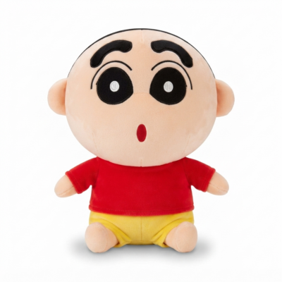 Shin Chan Plush Toy for Kids | Ultra Soft Stuffed Cartoon Doll | Premium PP Cotton Filling | Cute Cuddly Plush Toy for Boys & Girls | Birthday Gift Soft Toy (10 Inch)