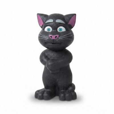 Interactive Talking Cat Toy for Kids with Voice Repeat Function, Touch Sensor, Music & Sound Effects, Educational Electronic Toy for Boys & Girls