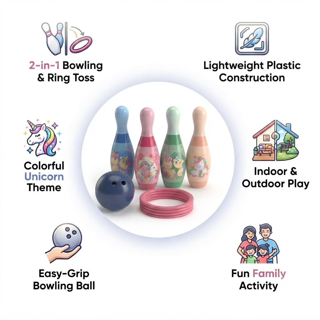 Unicorn Bowling Set (3)
