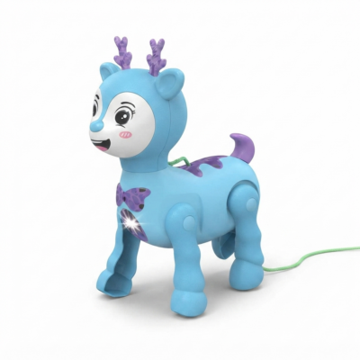 Musical Walking Deer Toy for Kids with Light, Movement & Pull-Along Fun